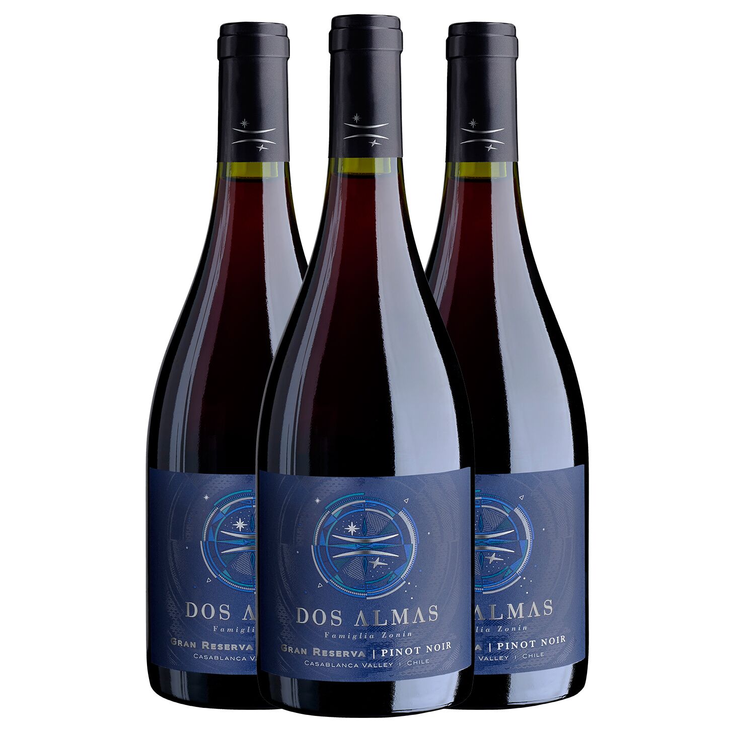 Dos Almas Gran Reserva Pinot Noir - Trio Pack